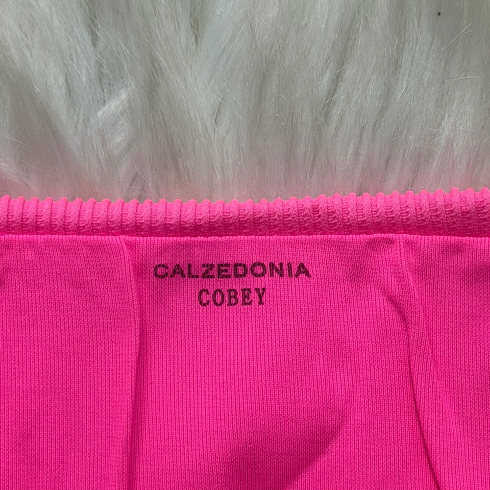 Calzedonia Cobey Hot Pink Ribbed Bikini Set Swimsuit - Picture 6 of 8
